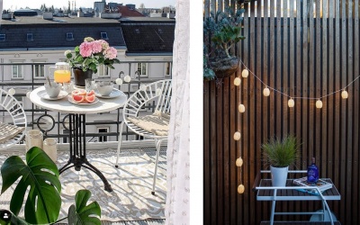BALKON-STYLING: LICHTERKETTE, TEPPICH & CO.