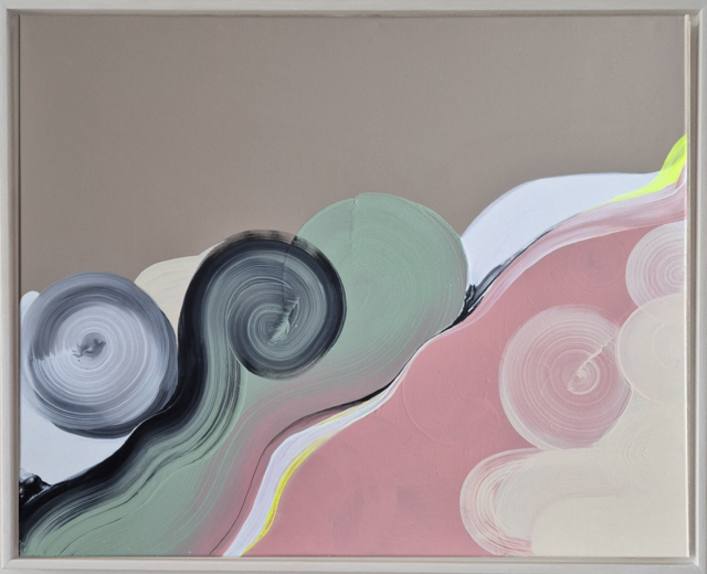 Calm_flow_of_things_neon_gelb_wohnkunst_abstrakt